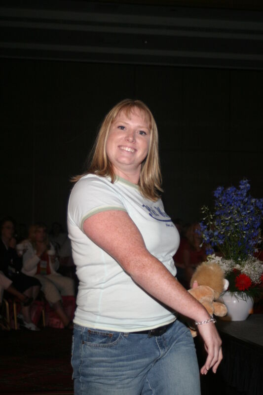 Unidentified Phi Mu in Convention Fashion Show Photograph 6, July 8, 2004 (Image)