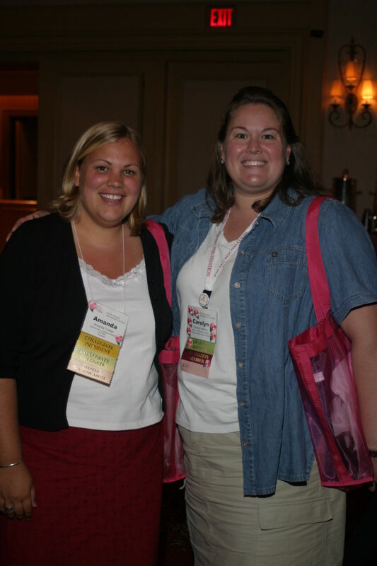 July 8 Amanda Tucker and Carolyn Hering at Convention Photograph Image