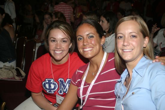 Three Unidentified Phi Mus at Convention Photograph 5, July 8, 2004 (image)