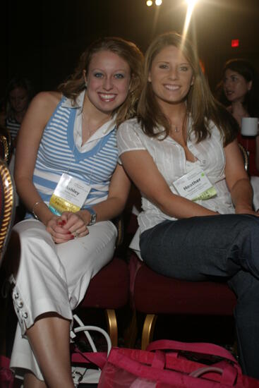 Ashley Miller and Heather Perrin at Convention Photograph, July 8, 2004 (image)