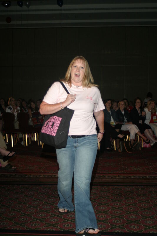 Unidentified Phi Mu in Convention Fashion Show Photograph 1, July 8, 2004 (Image)