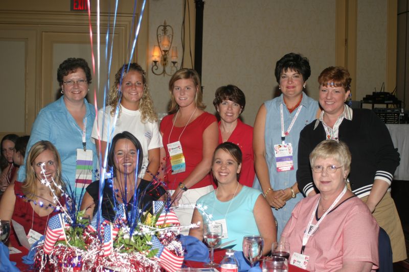 White Table of 10 at Convention Red Image