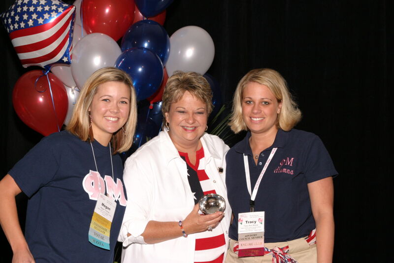 Williams, Thomas, and Moore With Award at Convention Photograph, July 8, 2004 (Image)