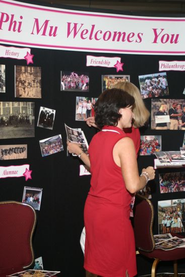 Phi Mus Setting Up Convention Exhibit Photograph, July 8, 2004 (image)