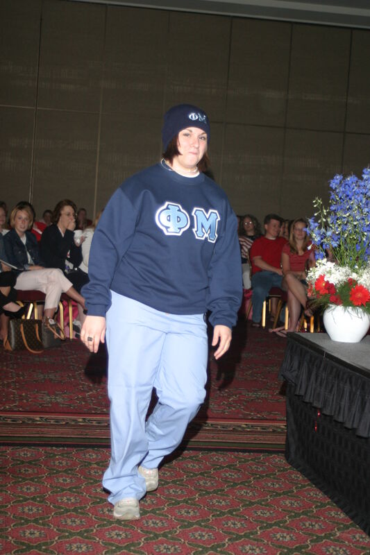 Unidentified Phi Mu in Convention Fashion Show Photograph 7, July 8, 2004 (Image)