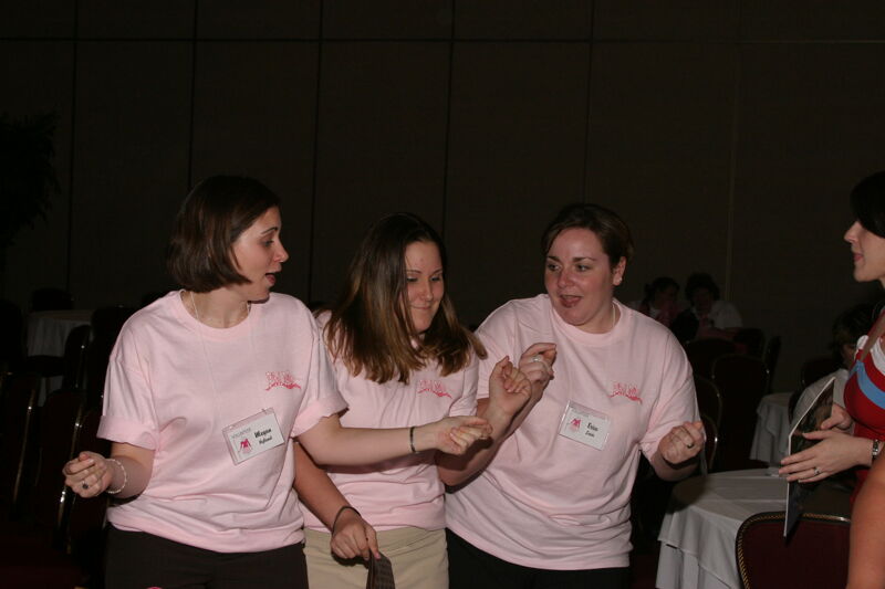 Convention Volunteers Dancing Photograph 1, July 8, 2004 (Image)