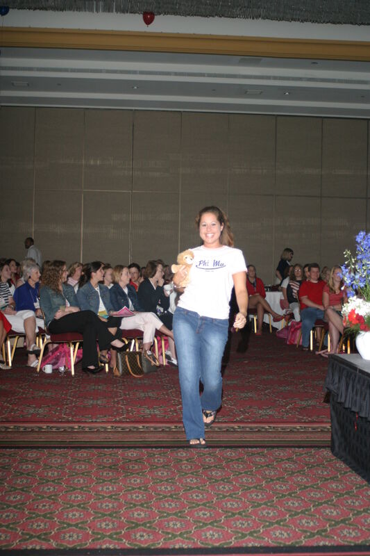 Unidentified Phi Mu in Convention Fashion Show Photograph 5, July 8, 2004 (Image)