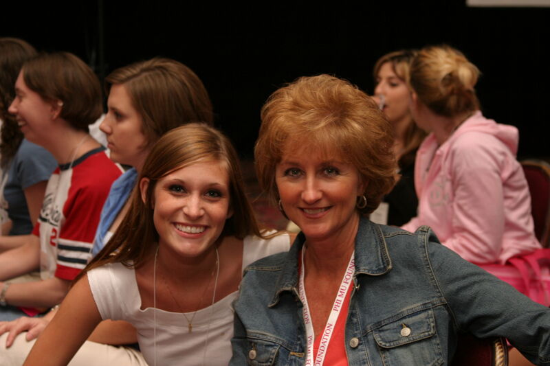 Two Unidentified Phi Mus at Convention Photograph 17, July 8, 2004 (Image)
