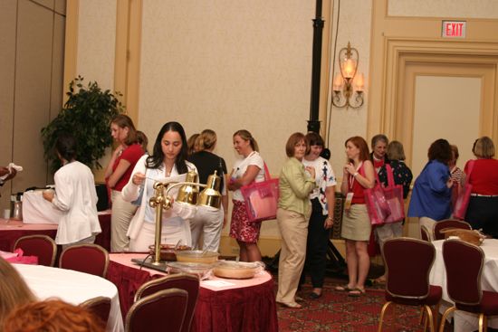 Phi Mus in Line for Ice Cream at Convention Photograph, July 8, 2004 (image)