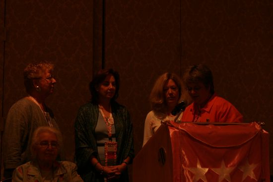 Reed, Mann, Campbell, Lowden, and Williams at Convention Foundation Awards Presentation Photograph 2, July 9, 2004 (image)