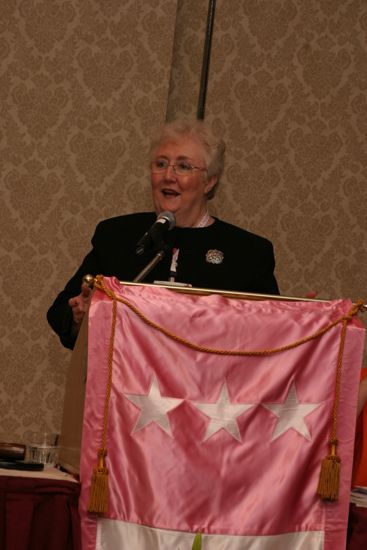 Claudia Nemir Speaking at Convention Foundation Awards Presentation Photograph 2, July 9, 2004 (image)