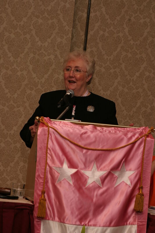 Claudia Nemir Speaking at Convention Foundation Awards Presentation Photograph 2, July 9, 2004 (Image)