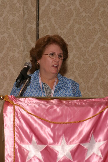 Diane Eggert Speaking at Convention Foundation Awards Presentation Photograph 1, July 9, 2004 (image)