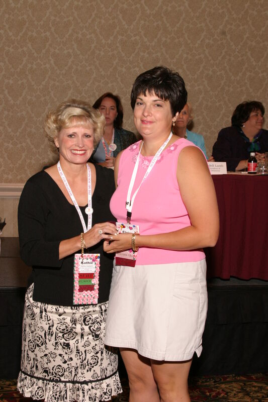 Kathie Garland and Unidentified at Convention Foundation Awards Presentation Photograph 2, July 9, 2004 (Image)