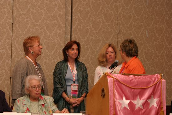 Reed, Mann, Campbell, Lowden, and Williams at Convention Foundation Awards Presentation Photograph 1, July 9, 2004 (image)