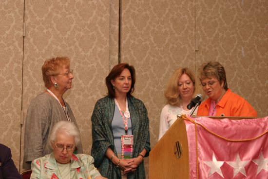 Reed, Mann, Campbell, Lowden, and Williams at Convention Foundation Awards Presentation Photograph 3, July 9, 2004 (image)