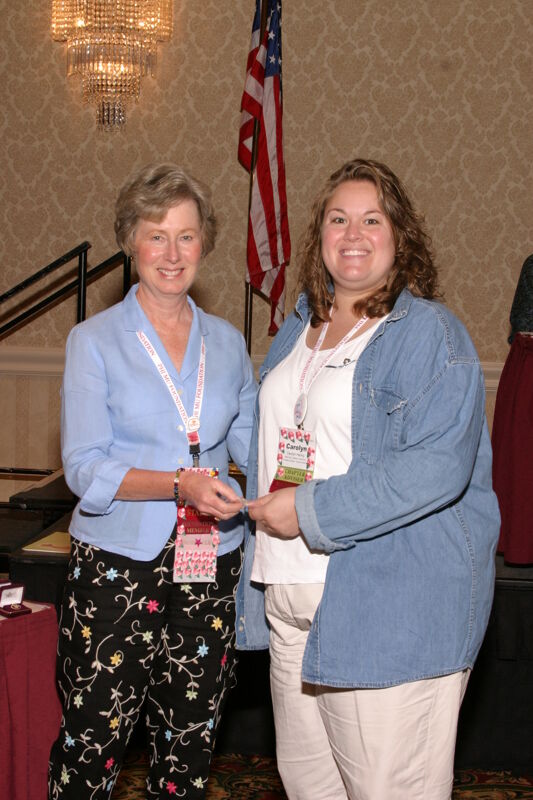 July 9 Lucy Stone and Carolyn Hering at Convention Foundation Awards Presentation Photograph Image
