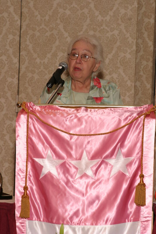 Donna Reed Speaking at Convention Foundation Awards Presentation Photograph 2, July 9, 2004 (Image)