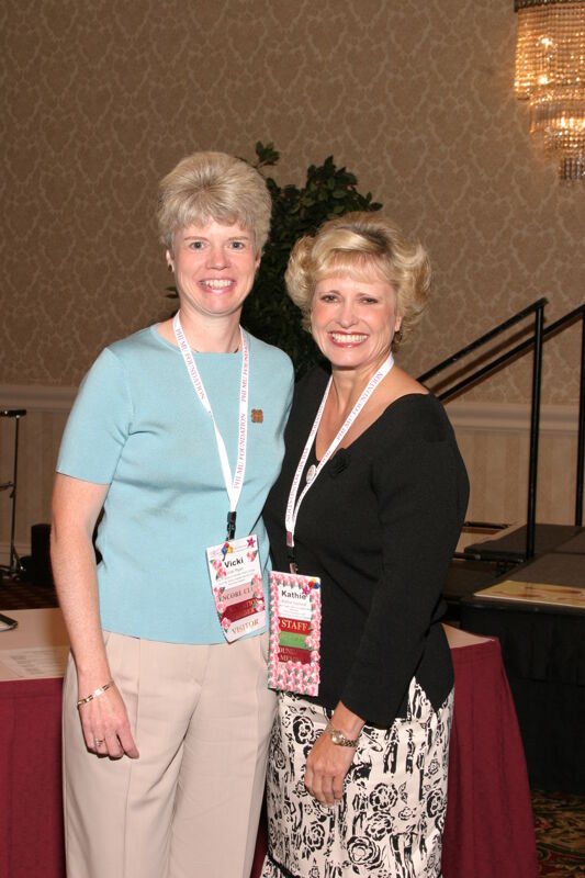 Kathie Garland and Vicki Ryan at Convention Foundation Awards Presentation Photograph, July 9, 2004 (Image)