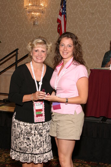 Kathie Garland and Unidentified at Convention Foundation Awards Presentation Photograph 3, July 9, 2004 (image)