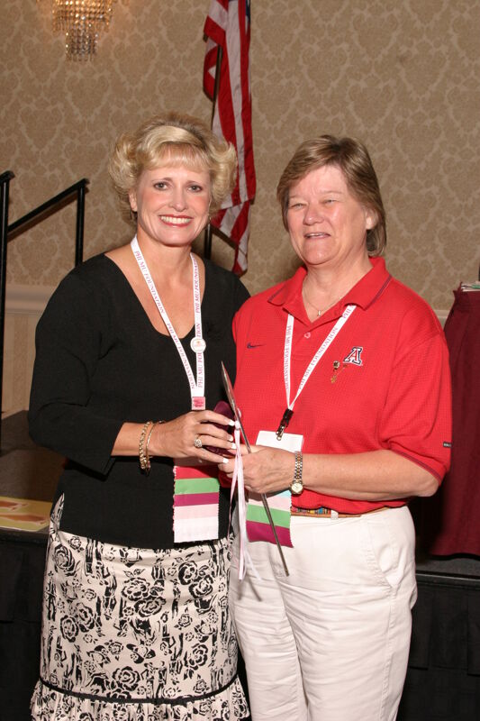 Kathie Garland and Unidentified at Convention Foundation Awards Presentation Photograph 4, July 9, 2004 (Image)