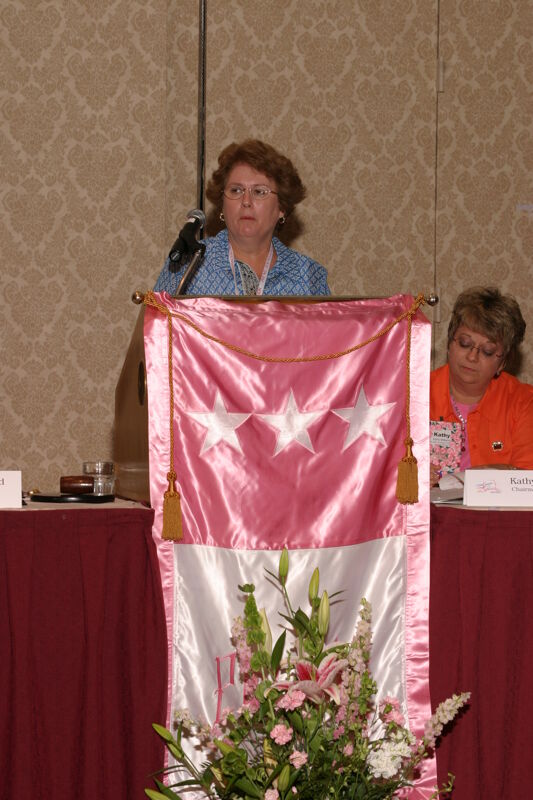 Diane Eggert Speaking at Convention Foundation Awards Presentation Photograph 2, July 9, 2004 (Image)
