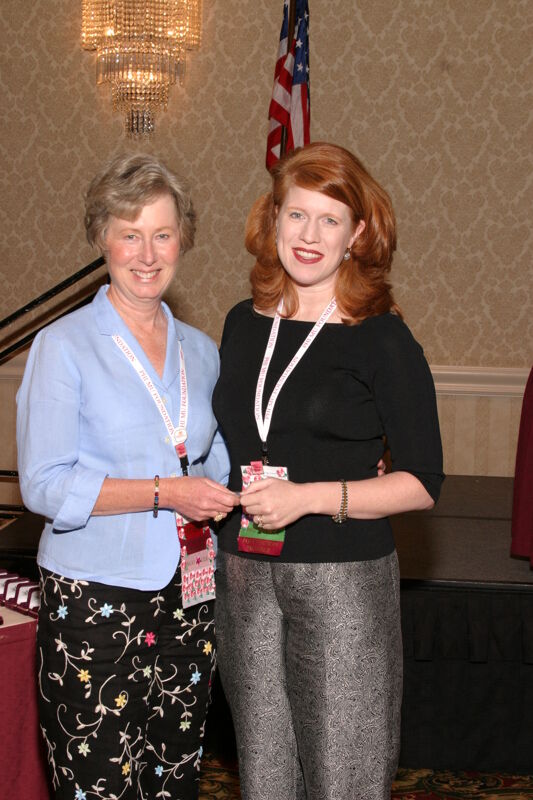 July 9 Lucy Stone and Unidentified at Convention Foundation Awards Presentation Photograph 1 Image
