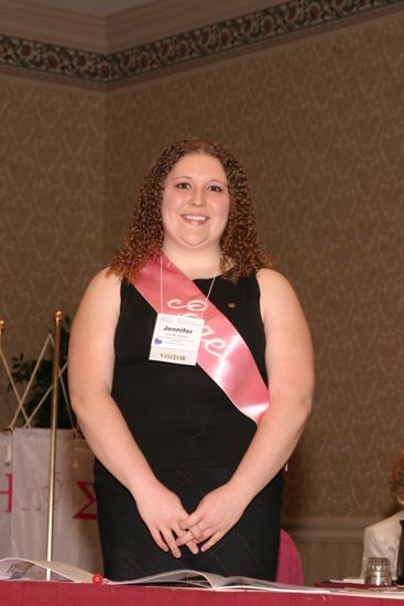 Jennifer Agnew at Convention Parade of Flags Photograph, July 9, 2004 (image)