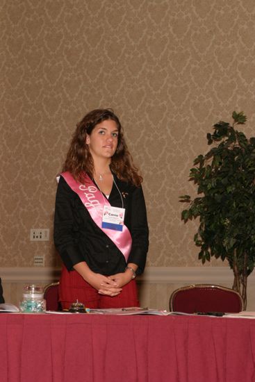 Carrie Stafford at Convention Parade of Flags Photograph, July 9, 2004 (image)