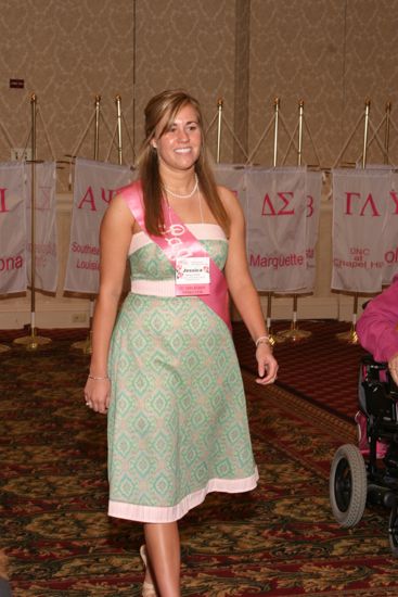 Jessica Smith in Convention Parade of Flags Procession Photograph, July 9, 2004 (image)