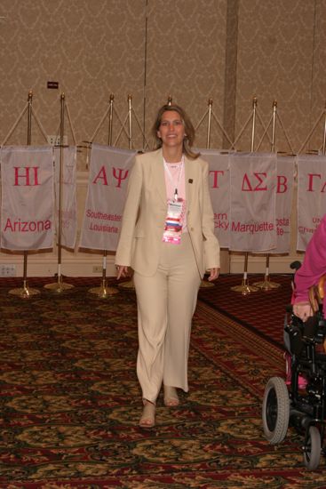 Melissa Ashbey in Convention Parade of Flags Procession Photograph, July 9, 2004 (image)