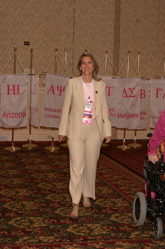 Melissa Ashbey in Convention Parade of Flags Procession Photograph, July 9, 2004 (Image)