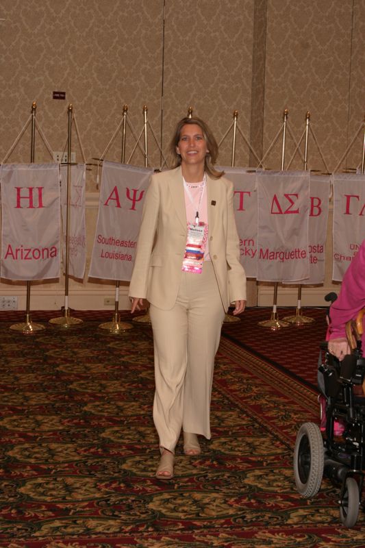 Melissa Ashbey in Convention Parade of Flags Procession Photograph, July 9, 2004 (Image)