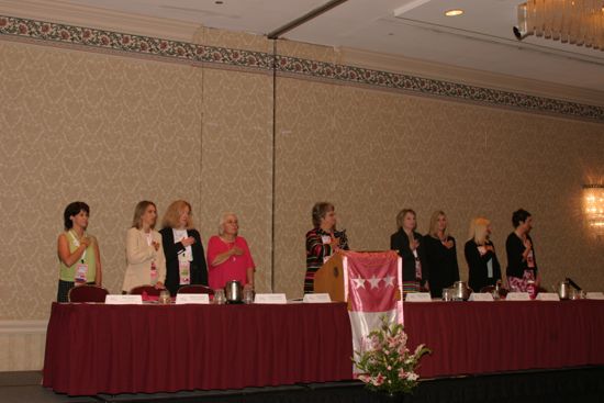 Head Table During Convention Parade of Flags Photograph, July 9, 2004 (image)