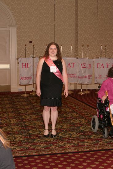 Jennifer Agnew in Convention Parade of Flags Procession Photograph, July 9, 2004 (image)