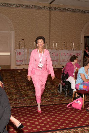 Patricia Sackinger in Convention Parade of Flags Procession Photograph, July 9, 2004 (image)