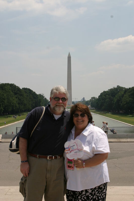July 10 Margo Grace and Husband by Washington Monument During Convention Photograph 1 Image