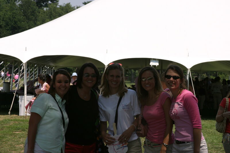 Five Phi Mus at Convention Outdoor Luncheon Photograph 2, July 10, 2004 (Image)