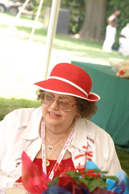 Mary Indianer at Convention Outdoor Luncheon Photograph, July 10, 2004 (Image)