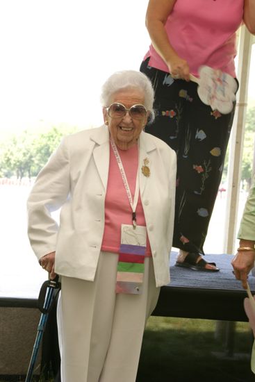 Leona Hughes at Convention Outdoor Luncheon Photograph, July 10, 2004 (image)