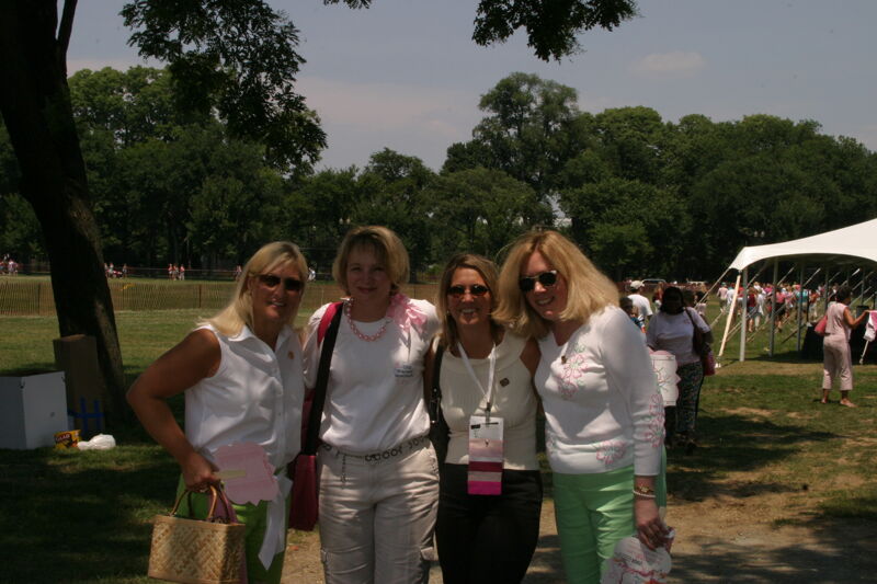 Bridges, Fanning, Ashbey, and Lowden at Convention Outdoor Luncheon Photograph, July 10, 2004 (Image)