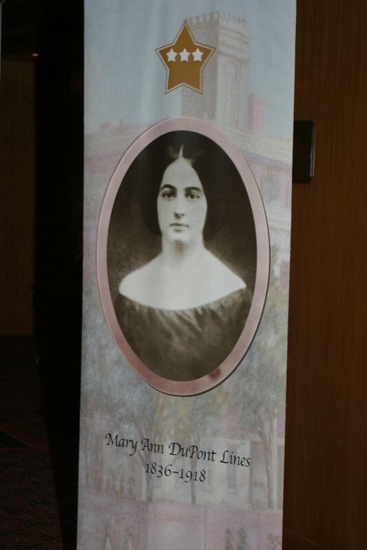 July 8-11 Mary DuPont Lines Banner at Convention Photograph Image