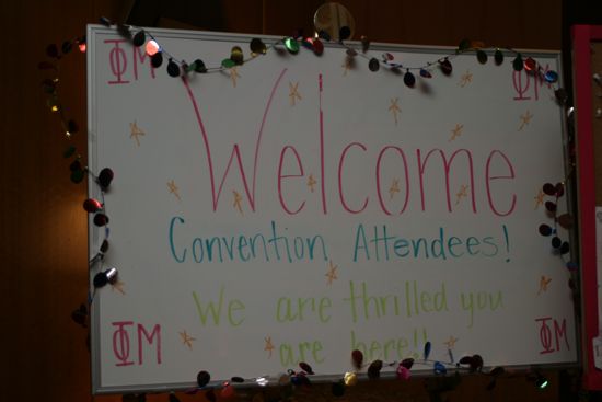 Welcome Sign at Convention Photograph 2, July 8-11, 2004 (image)