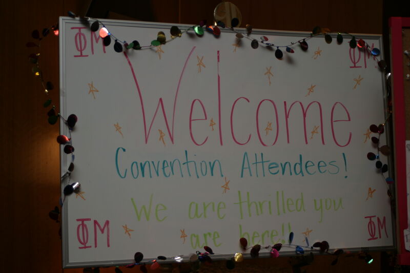 Welcome Sign at Convention Photograph 2, July 8-11, 2004 (Image)