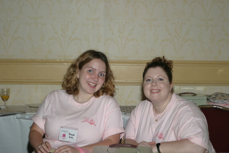 Brandi Mullis and Unidentified at Convention Photograph, July 8-11, 2004 (Image)