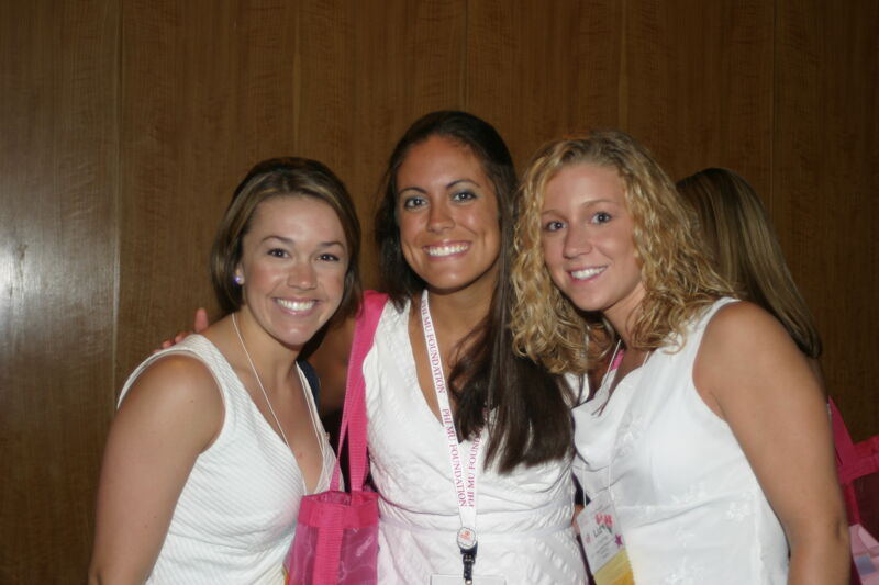 Three Phi Mus Dressed in White at Convention Photograph, July 8-11, 2004 (Image)