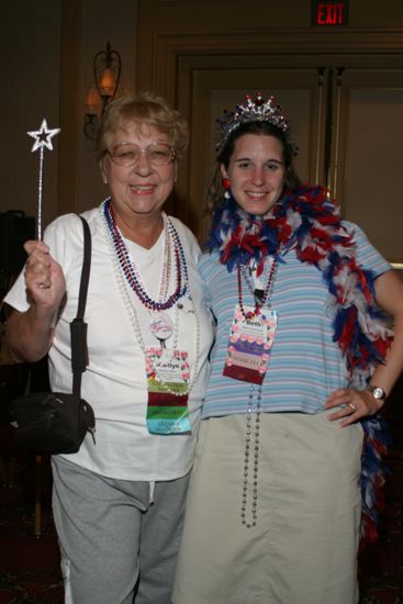 Marilyn Mann and Beth Lemmons at Convention Officer Appreciation Luncheon Photograph, July 8, 2004 (image)