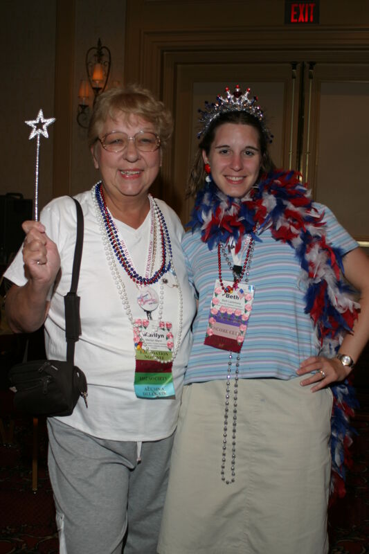 Marilyn Mann and Beth Lemmons at Convention Officer Appreciation Luncheon Photograph, July 8, 2004 (Image)