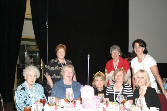 Table of Eight at Convention Sisterhood Luncheon Photograph 4, July 8-11, 2004 (image)