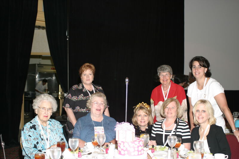 Table of Eight at Convention Sisterhood Luncheon Photograph 4, July 8-11, 2004 (Image)
